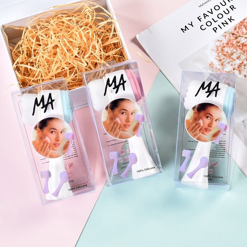 MA3D双面洁面刷硅胶洗脸刷软毛洁面刷硅胶洗脸仪洗脸神器清洁毛孔详情图1