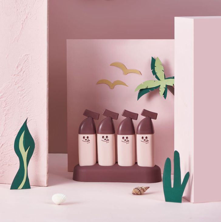 Six cute DIY bear ice molds, cartoon Popsicle and ice cream molds, frozen Popsicle molds, ice cream details Picture