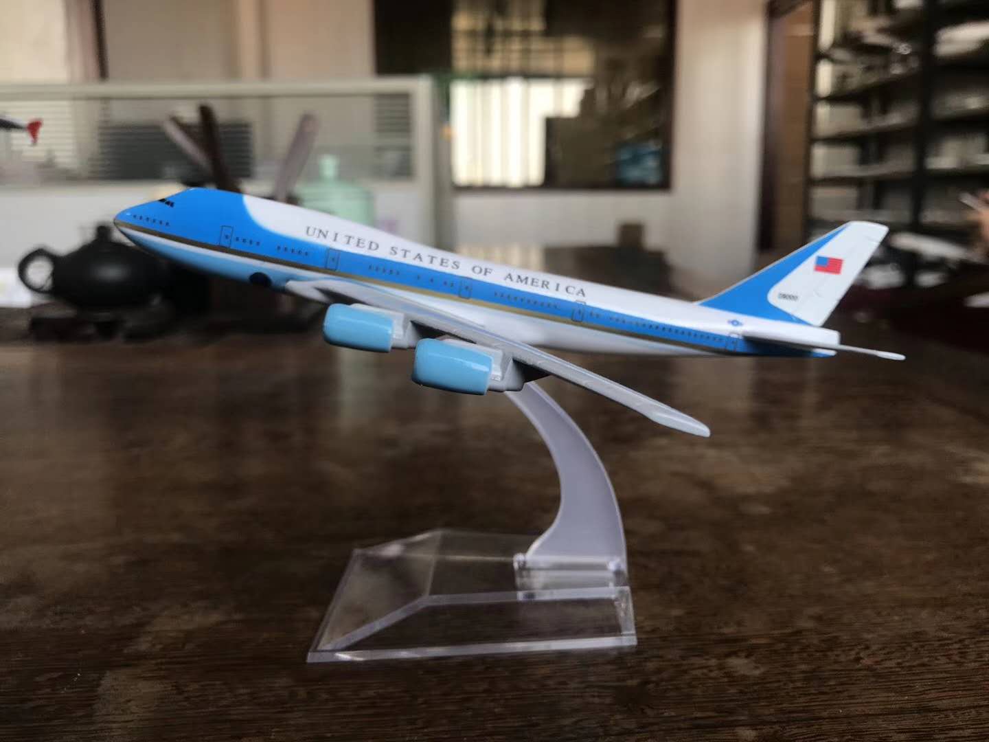 Metal aircraft model (AIR Force One B747-200) aircraft model alloy aircraft model