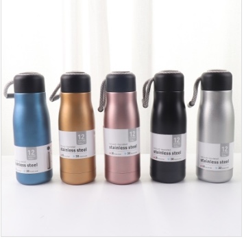 Stylish outdoor sports cup portable thermos cup full figure