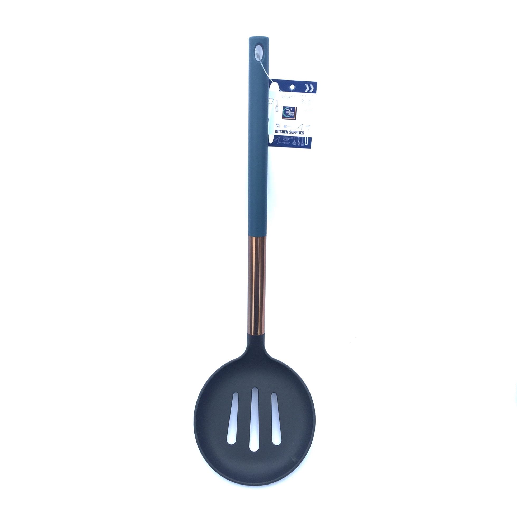 尼龙厨具不粘锅专用镀金铲子家用厨房炒菜套装耐高温汤勺详情图2