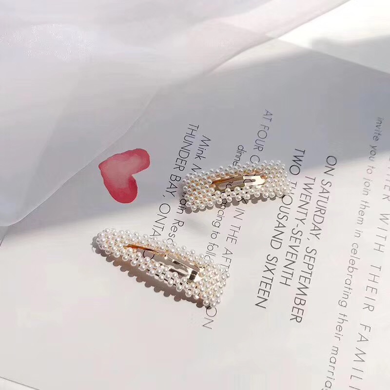 Pure Hand-Woven Pearl Bb Clip, Side Clip, Hairpin Wholesale 100 Batches