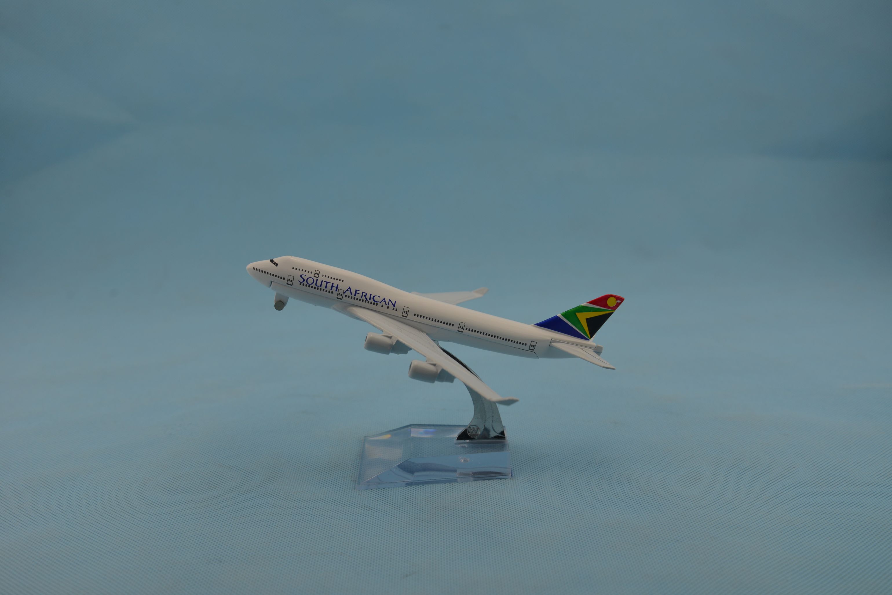 金属飞机模型（南非航空B747-400）飞机模型  合金飞机模型