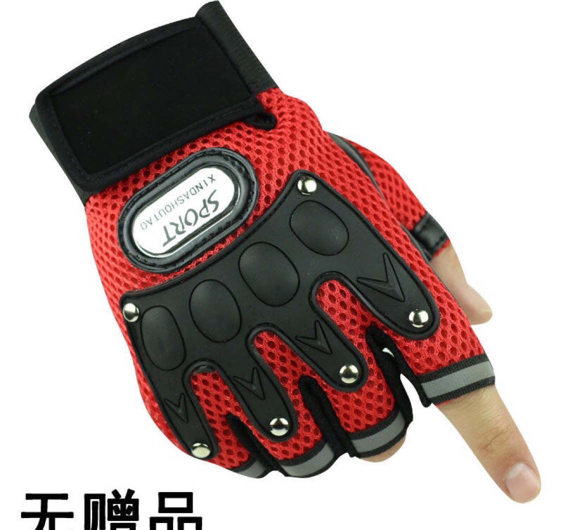 Autumn And Winter Half Finger Sports Fitness Half Gloves Outdoor Cycling Spinning Smooth Wear Resistant Tactical Gloves Specification drawing