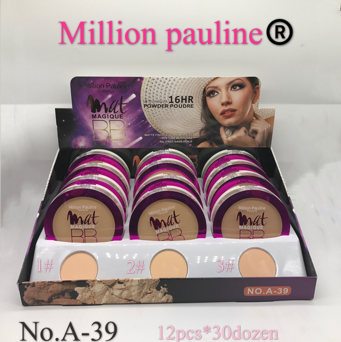 Twelve shows the powder compact
