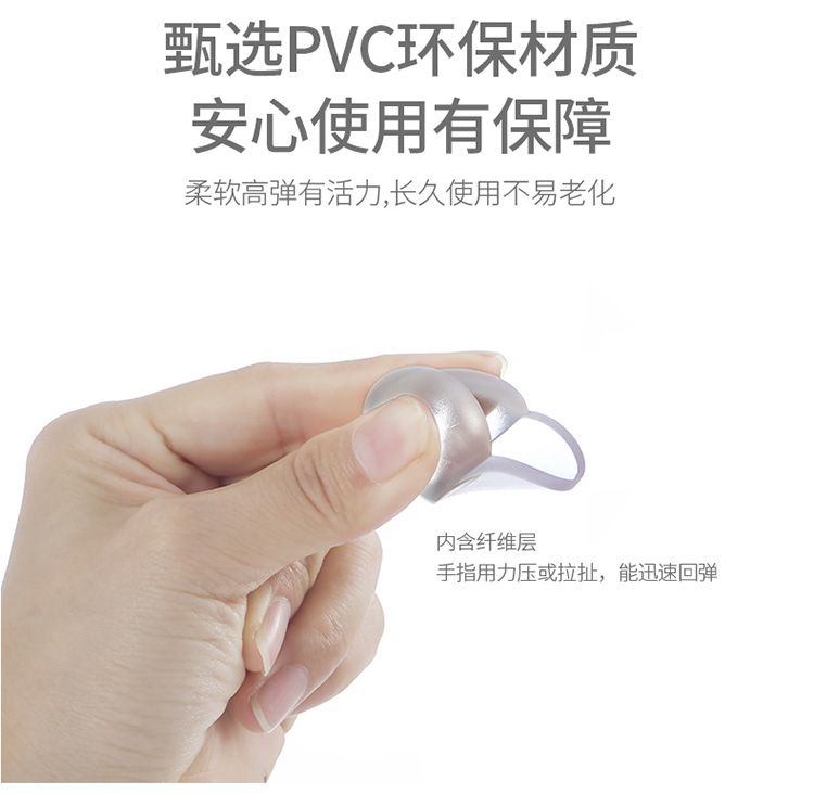 Children's anti-collision corner bag, table corner guard, baby glass coffee table, PVC protective cover, safety and anti-collision detail image 3