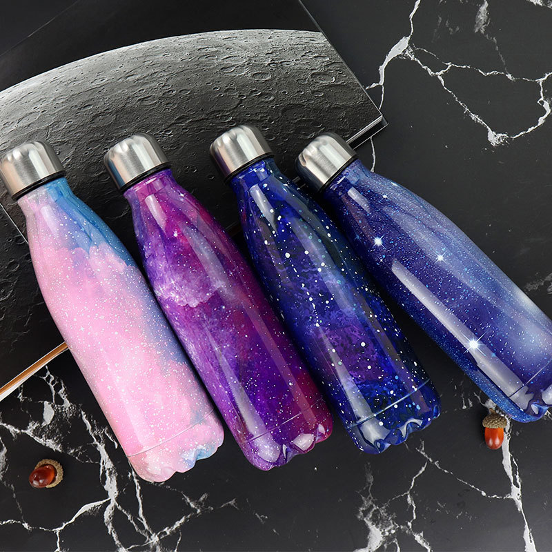 Creative printed 304 stainless steel Coke bottle outdoor portable travel cup custom advertising gift cup thumbnail