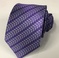 男士领带紫色小碎花涤纶领带编织提花花朵领带工厂图