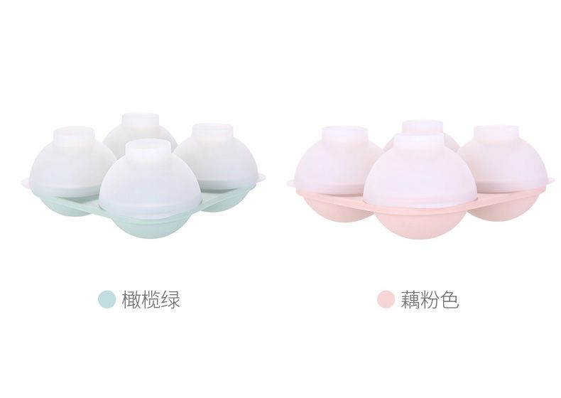 创意硅胶冰格模具冷冻大冰球制冰盒冰块模具制冰辅食盒4格冰模详情图3