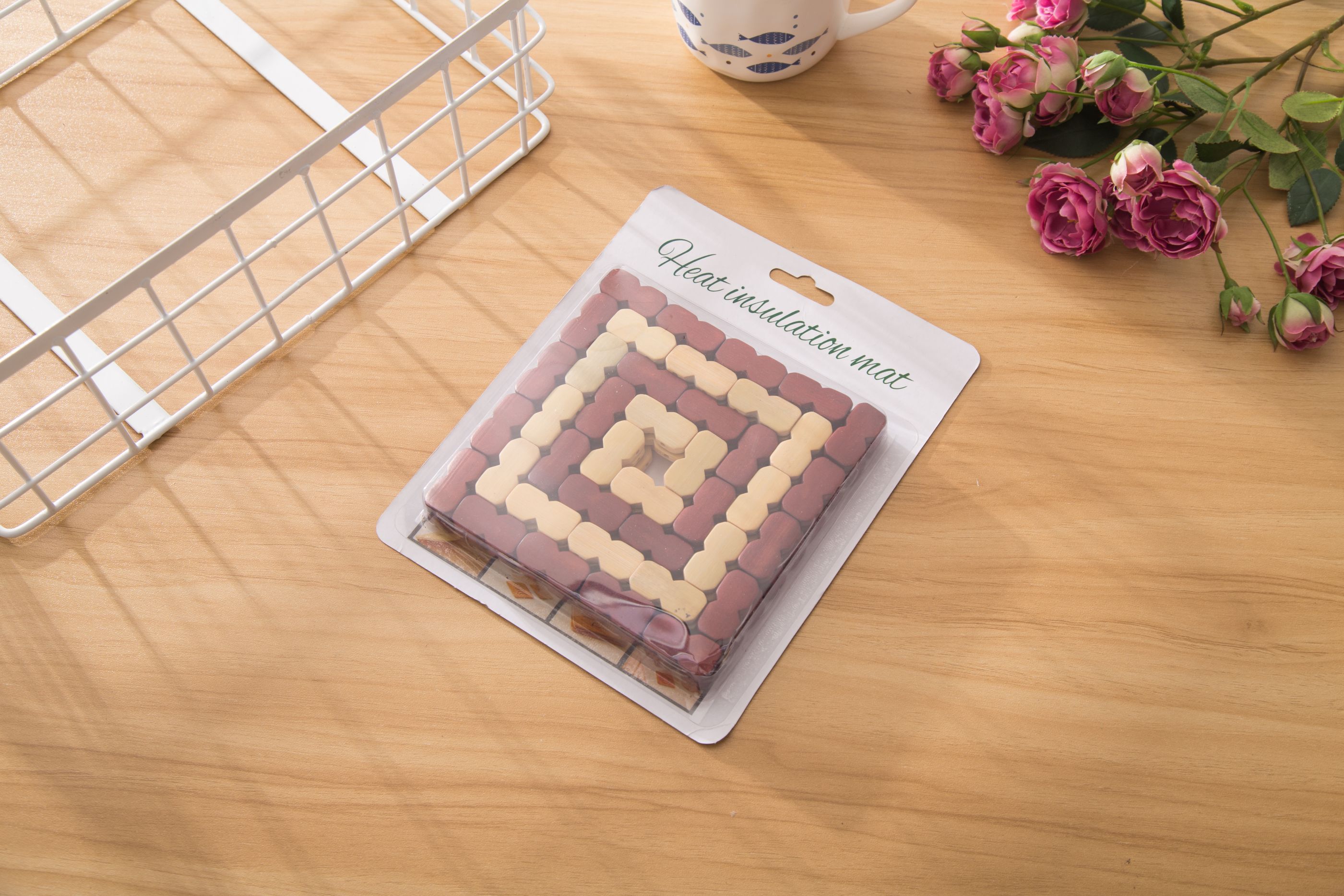 厂家直销方形可定制竹子餐垫批发竹粒垫颗粒垫锅垫咖啡垫杯垫详情图5