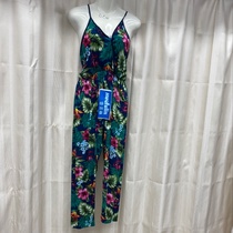 Bohemian jumpsuit in turquoise