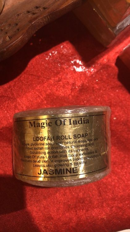 印度高档圆形丝瓜络精油皂详情图6