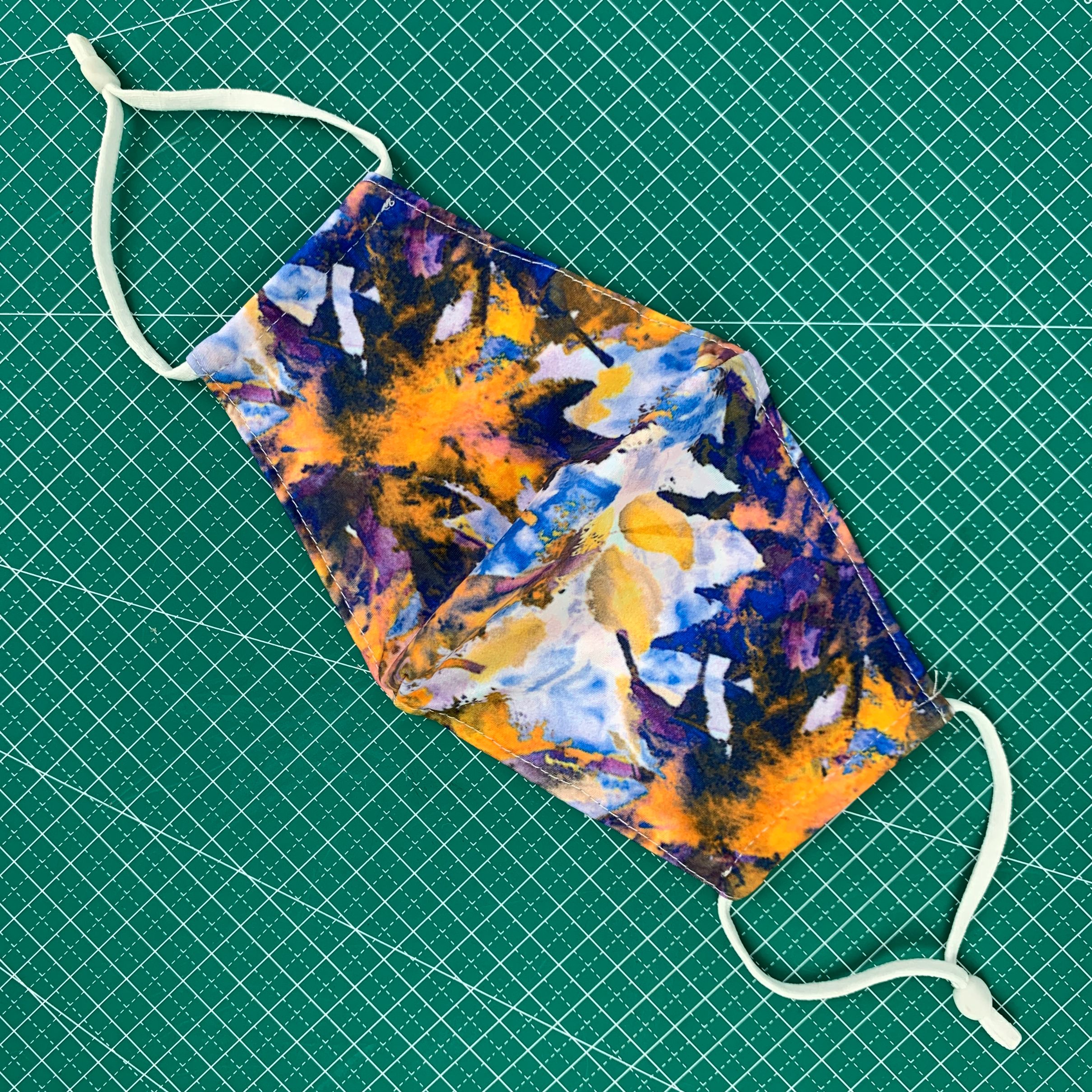 时尚洋气口罩全棉口罩冰丝口罩水洗口罩扎染系列口罩图案口罩