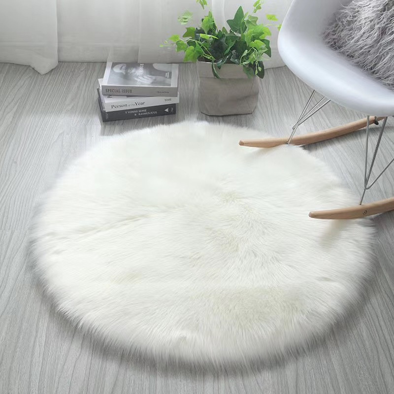Wool-Like Round Mat details Picture