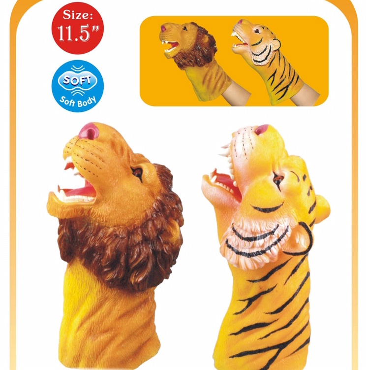 Children's toys imitate animal gloves