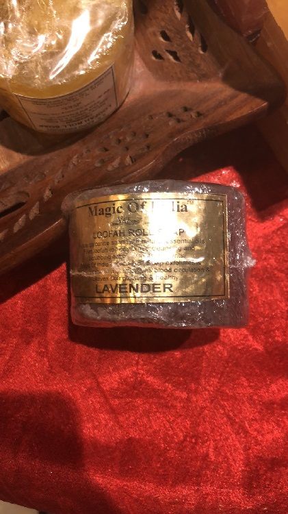 印度高档圆形丝瓜络精油皂详情图8