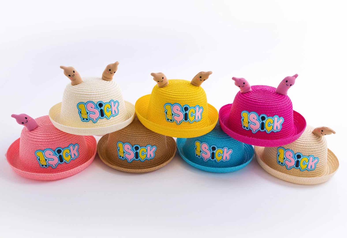 Baby straw hat summer thin baby sun hat for 6 months to 2 years old mesh children's sun hat for sun protection