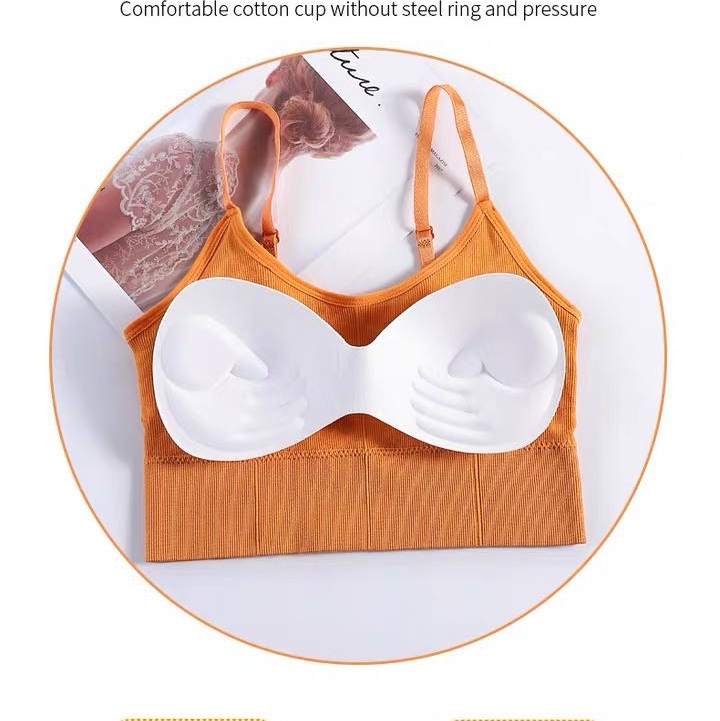 646 Little Kamei strapless Bra for Women, seamless chest wrap, sleep gathering, shockproof, sports anti-glare bra for external wear undefined