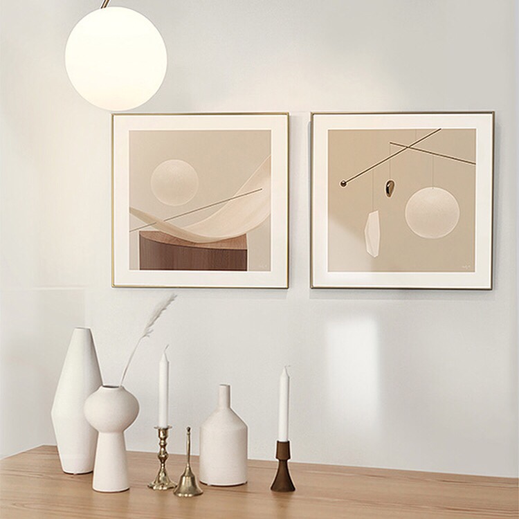 Nordic niche hanging paintings, coffee shop model room decorative paintings, creative color murals, restaurant personalized paintings Specification image