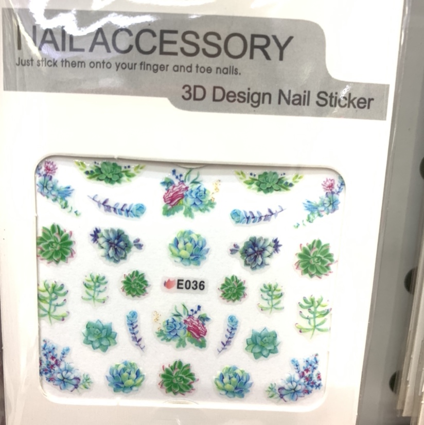 Succulent 3D stickers