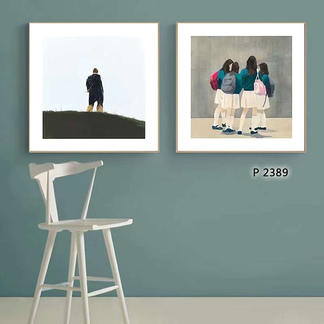 Nordic niche hanging paintings, coffee shop model room decorative paintings, creative color murals, restaurant personalized paintings Item Picture
