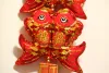 Dingran Craftsmanship Golden Red embroidery sequined fat fish skewers Classic style annual surplus hanging Decoration New Year's goods Specification image