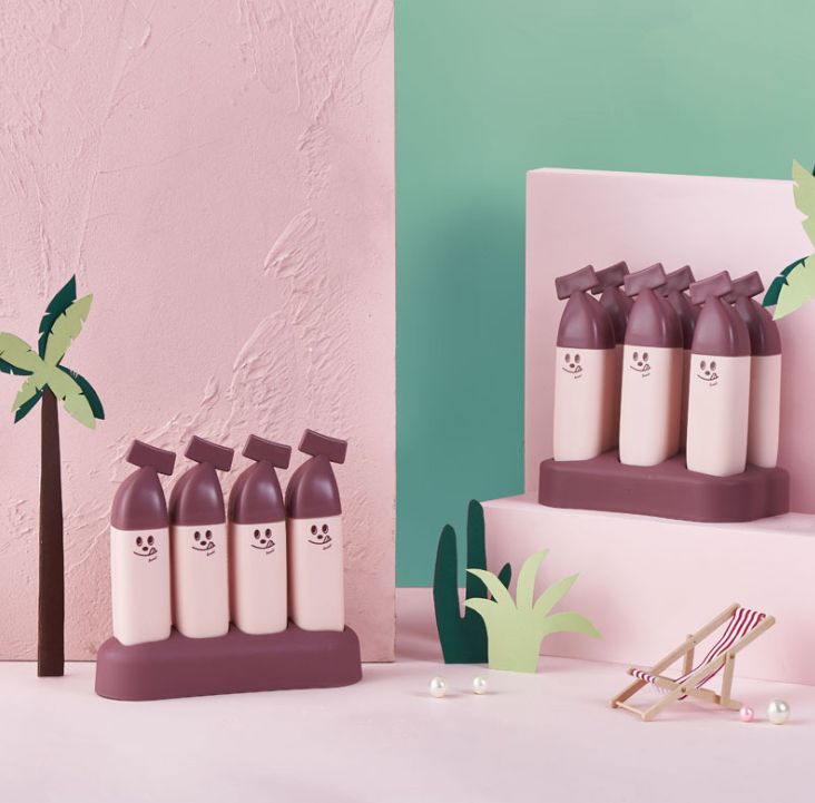 Six cute DIY bear ice molds, cartoon Popsicle and ice cream molds, frozen Popsicle molds, ice cream