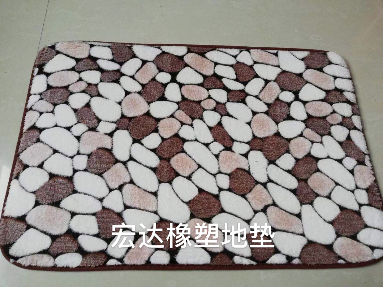 2023 new factory direct sales 40*60 sent cashmere printed floor mat thumbnail