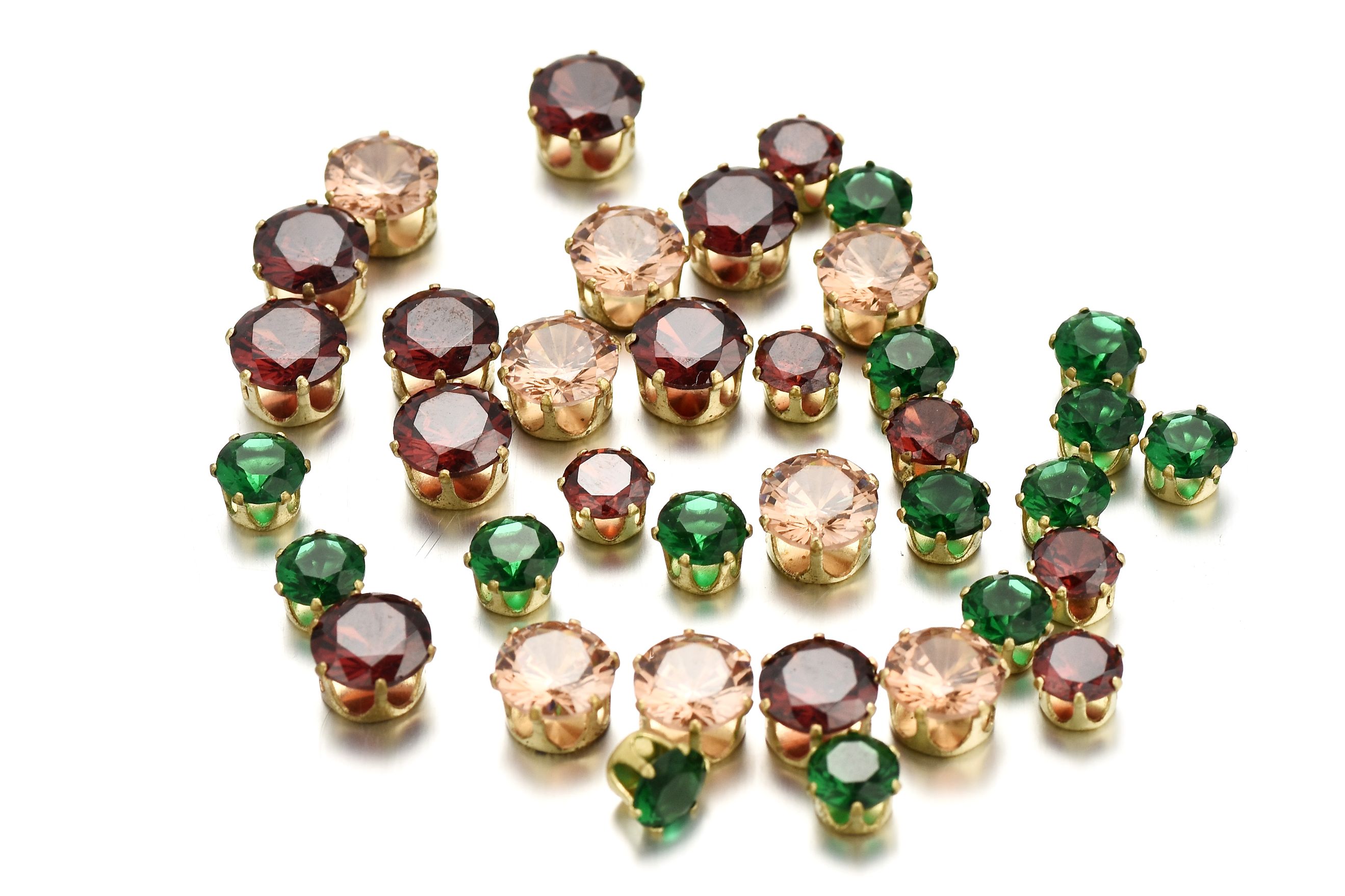 Colored 6.0mm zircon single claw