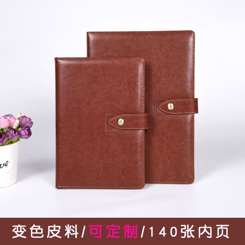 义乌好货商务笔记本平装带扣18开25开PU记事本详情3