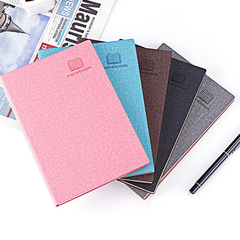 Manufacturer direct selling business notebook Jin-Hoon notebook quality color changing PU18-02 thumbnail