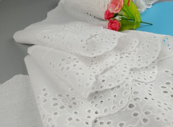 New Products On The Market 9088 All Cotton Hollow Embroidery Fine Lace King Accessories Children's Clothing Healthy And Comfortable Accessories Fabric details Picture