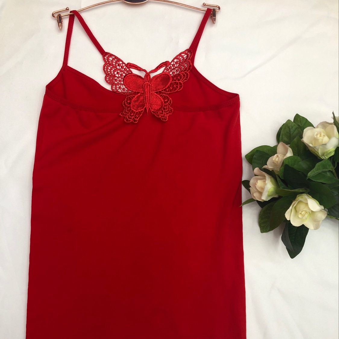 Ladies seamless butterfly suspenders vest thumbnail
