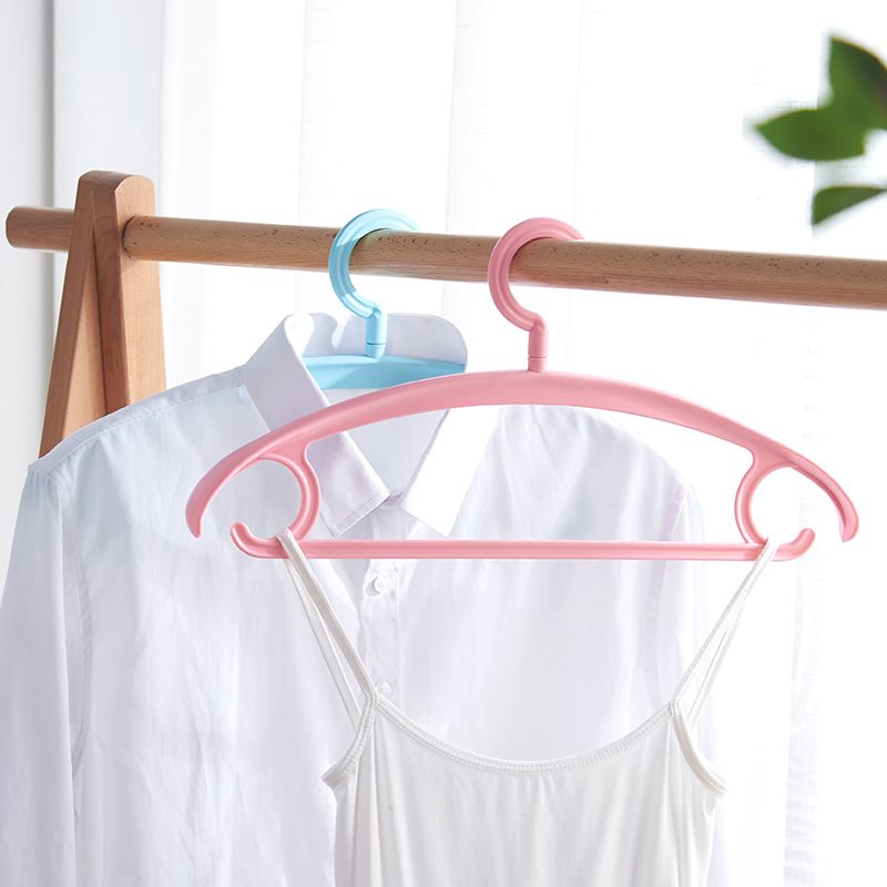 Non - trace anti - shoulder horn imitation solid wood clothing shelf plastic anti - slip clothing overhang household clothes clothes-clothes-rack single stand thumbnail