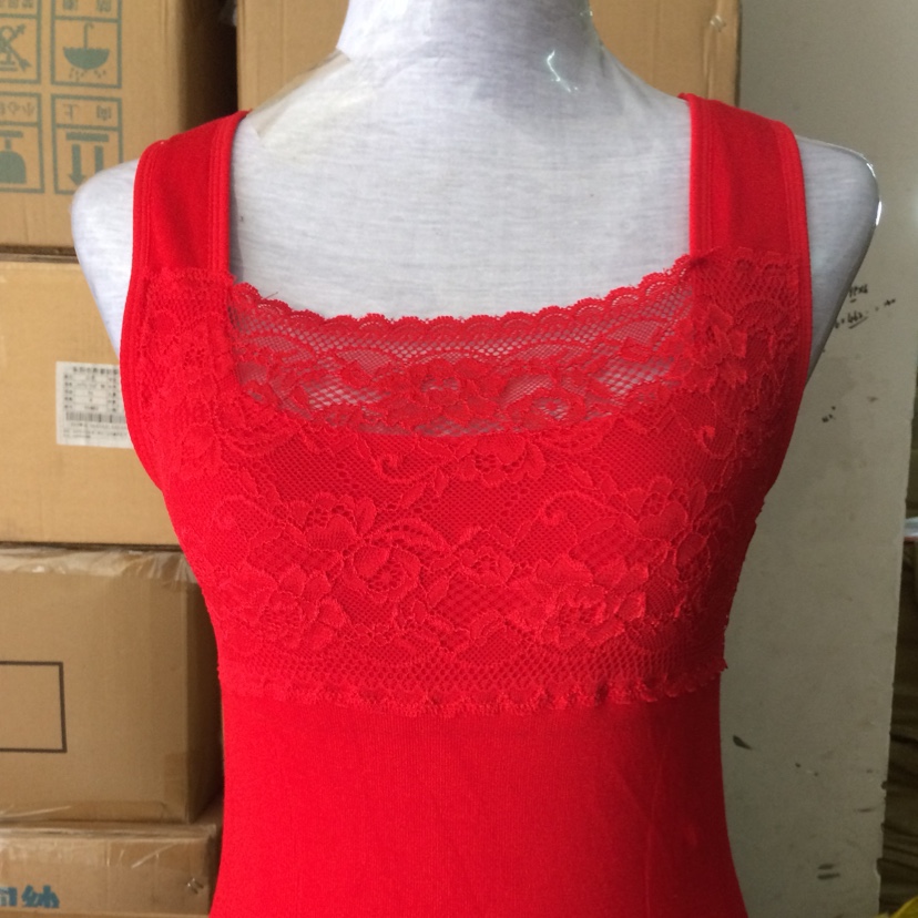 Baiyi lace and velvet thickened thermal vest thumbnail