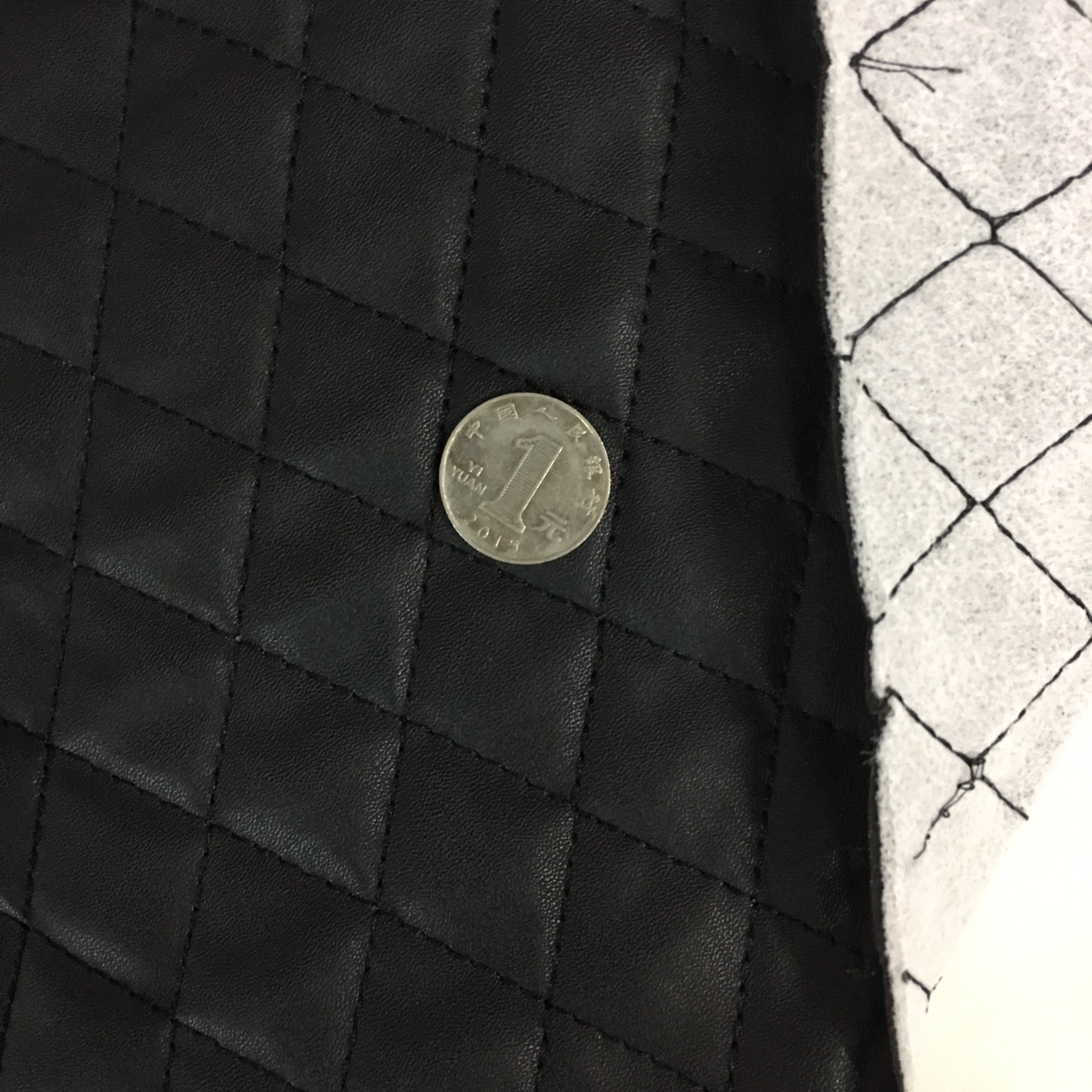 Stitched leather, leather sponge, stitched car seat covers, backrest pillows, decorative luggage leather, hot-selling leather