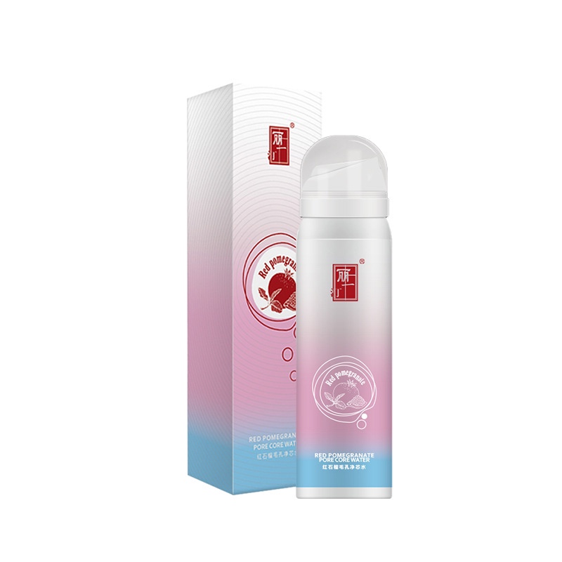 Liyiting Blackhead Exfoliating Dead Skin Red Pomegranate Spray Mousse Factory Direct Sales Application Scenario