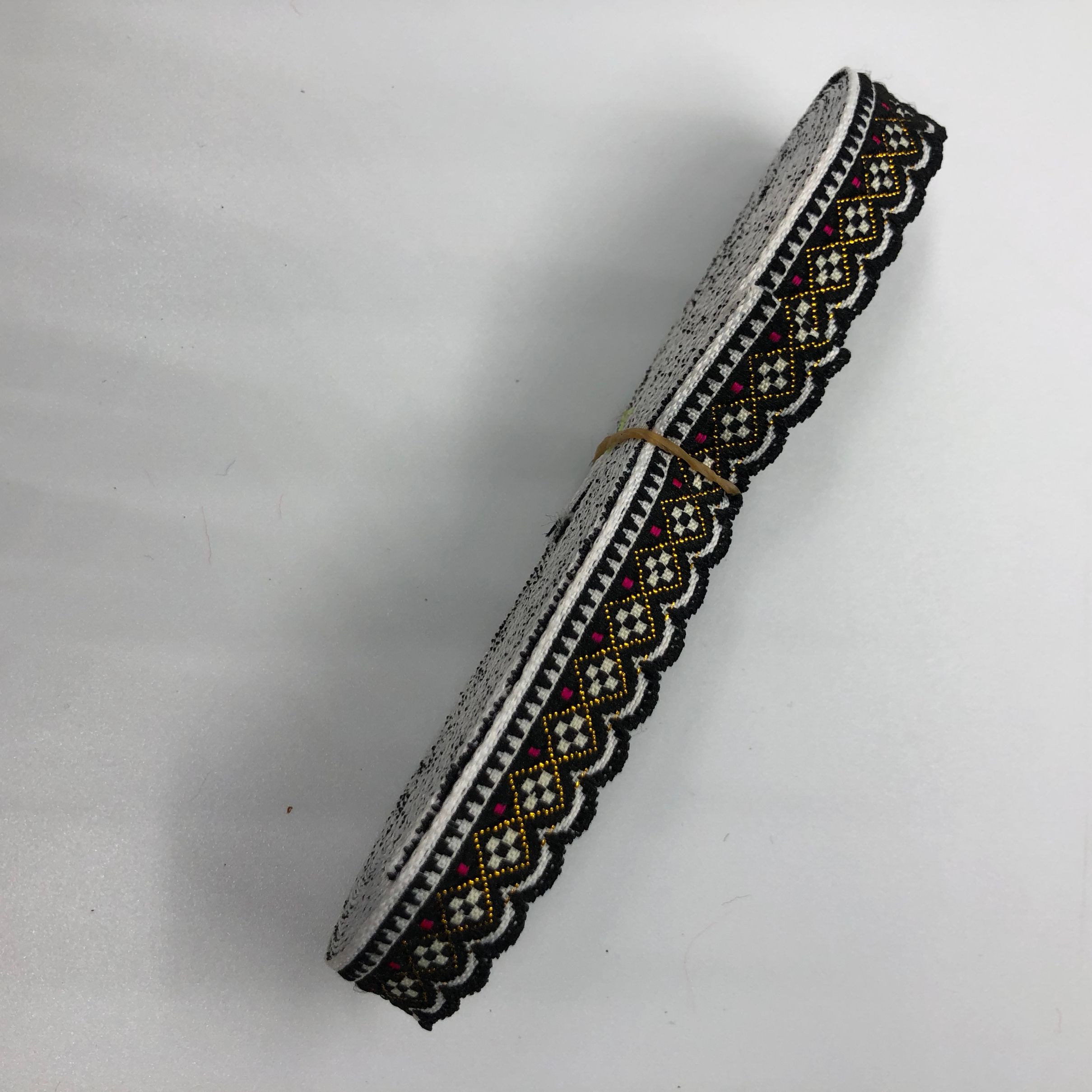 1.5Cm Factory Direct Sales Minority Lace Accessories Polyester Embroidery Jacquard Webbings undefined