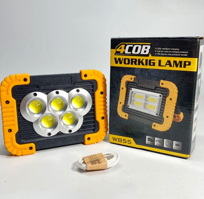 手提式LED工作灯户外应急充电COB投光灯大功率室外野营探照灯