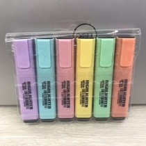 Macaron 6 color PVC bag highlighter