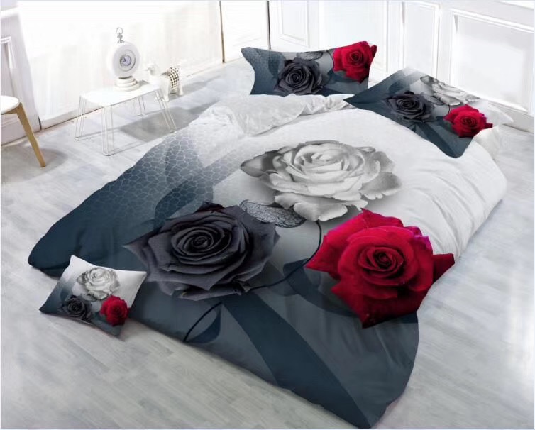 4-piece set of 3D fabric active brushed bedding for export undefined