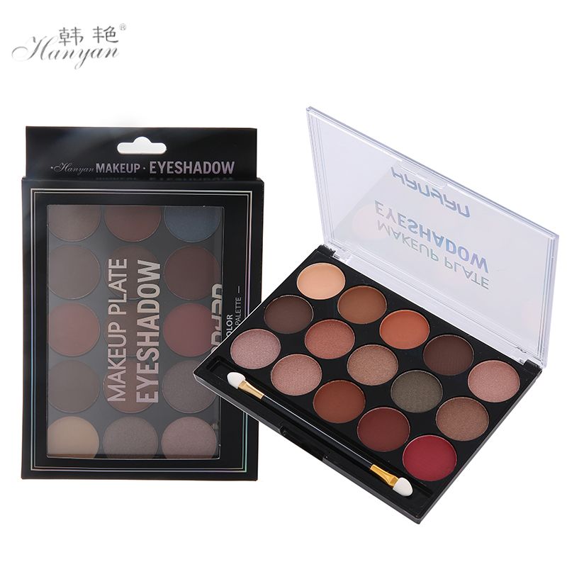 韩艳懒人眼影盘大地色哑光裸妆详情图1