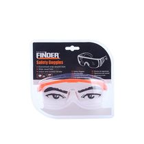 Finder tool orange rimmed glasses Safety Goggle