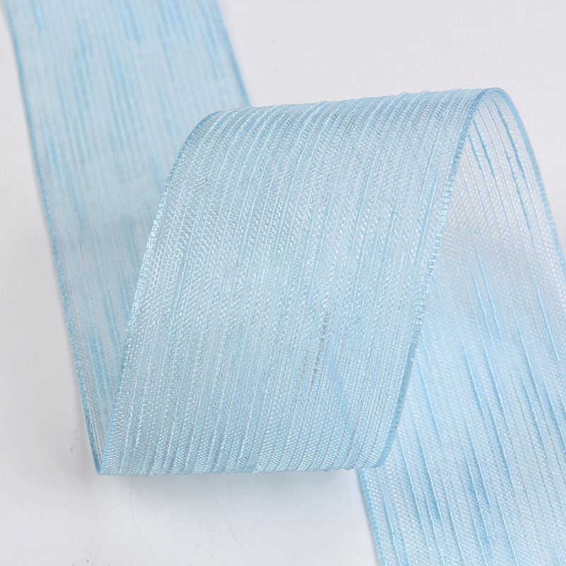 厂家直销韩国织带硬网条纹跳线雪纱带服装服饰DIY手工发饰蝴蝶结详情图8