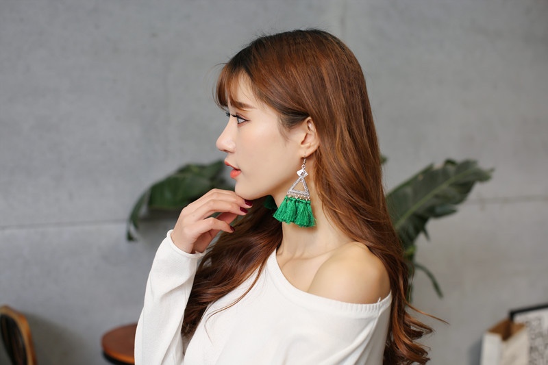 Ins Wind Earrings Female Ethnic Wind Earrings Hidden Silver Temperament Earrings Simple And Versatile Specification drawing