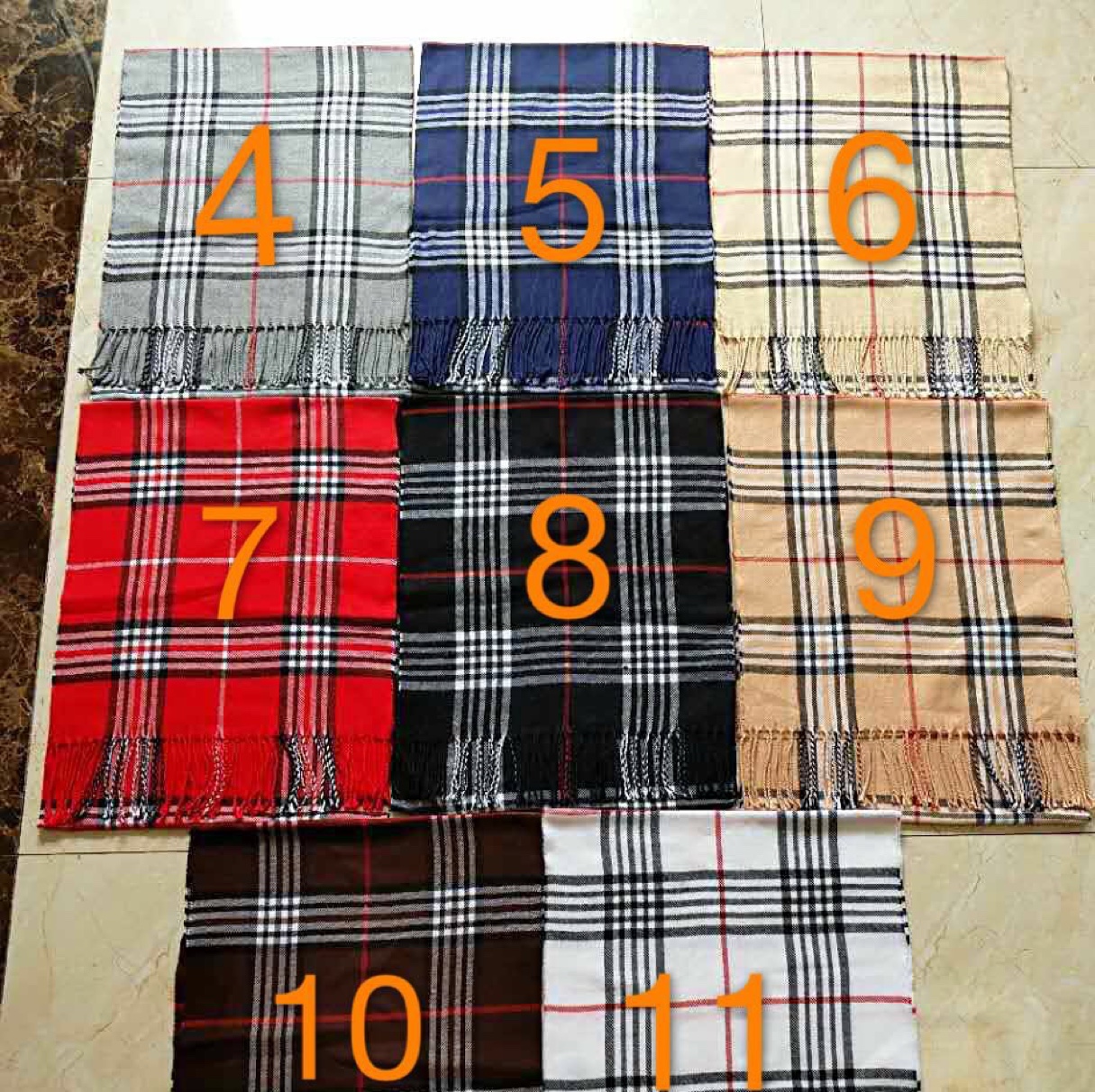Cashmere Plaid Scarf