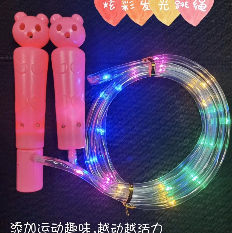 LED flash jump rope Outdoor adult weight loss children students kindergarten sports fitness props Specification drawing