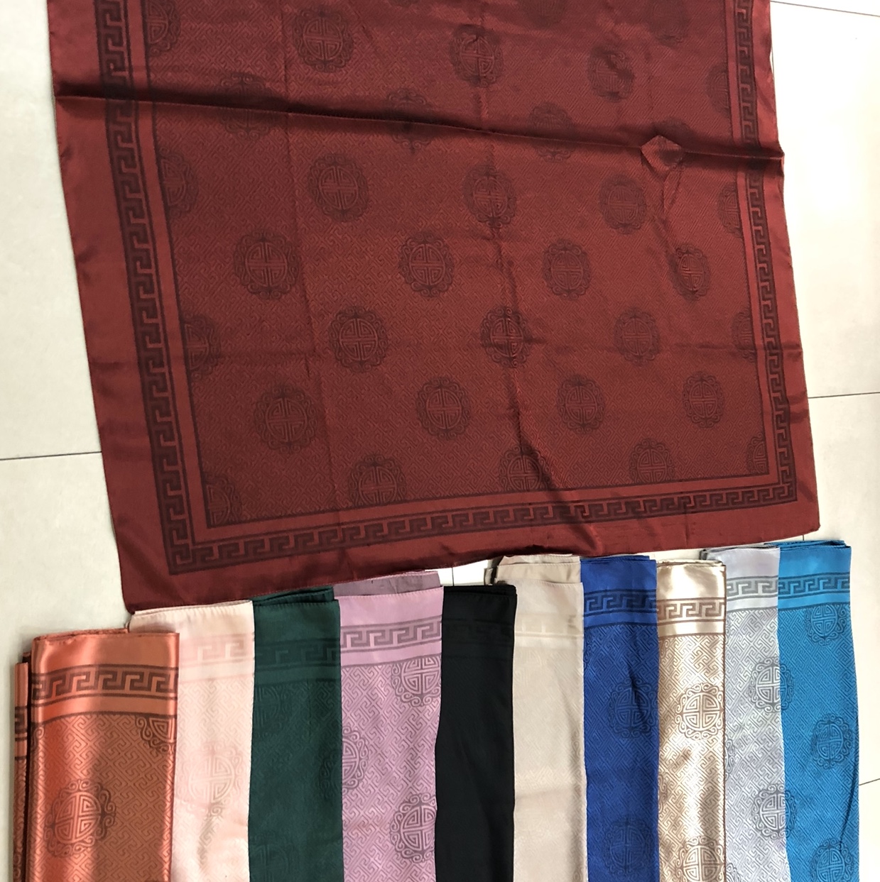 Jacquard Square. Long Scarf Item Picture