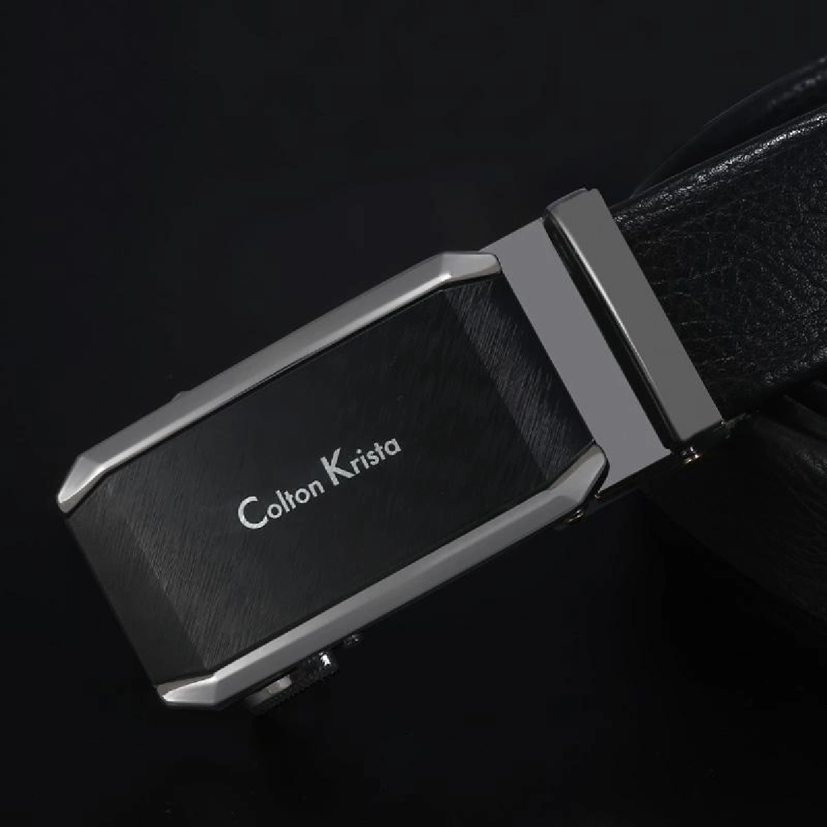 Men's personalized and fashionable leather alloy automatic buckle business versatile young people's belt wholesale bestseller at street stalls detail image 10