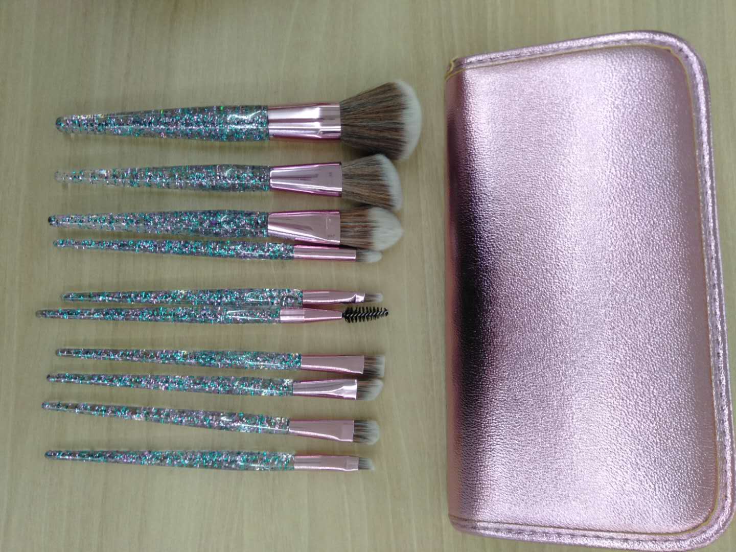 10 sets of makeup brush brow brush, blush brush eye shadow brush eyelash roll details Picture